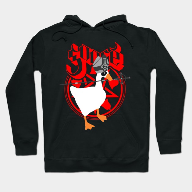 Untitled Goose Ghost Heavy Metal Band Parody For Gamers Hoodie by BoggsNicolas